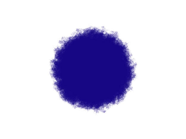 Un cercle bleu sur fond blanc.