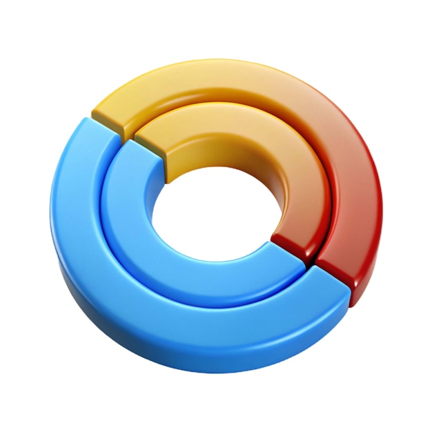 un cercle bleu et rouge avec un cercle rouge et bleu dessus