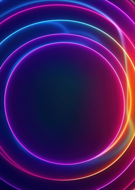 Un cercle coloré avec le mot lumière dessus