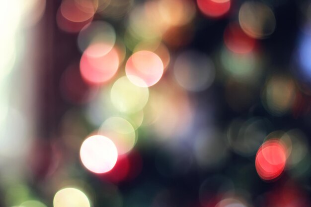 Cercle de couleur bokeh de noël