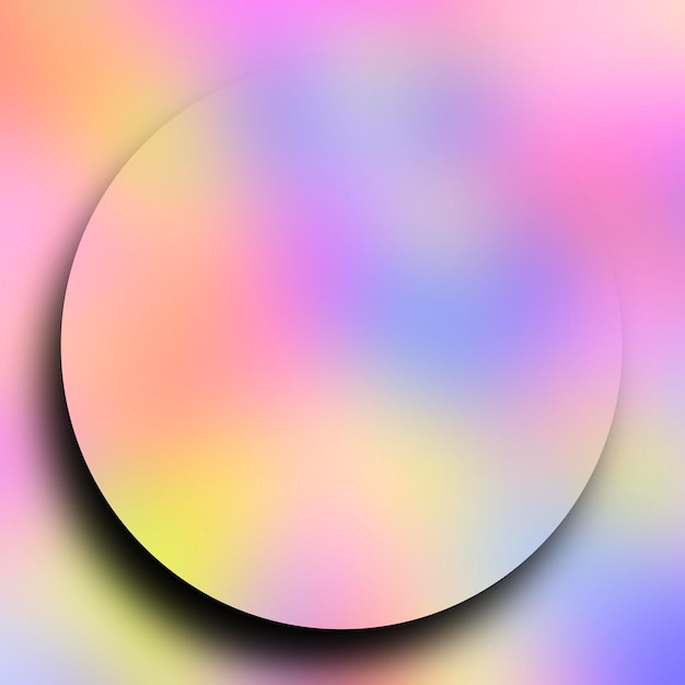 Le cercle des couleurs pastel est le fond du rêve.