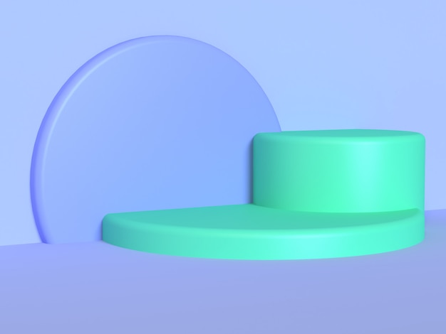 cercle cylindre violet-bleu-violet vert