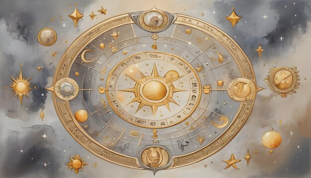 Le cercle de l'horoscope astrologique