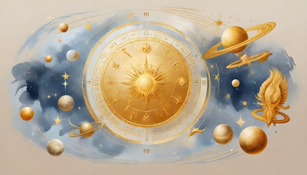 Le cercle de l'horoscope astrologique