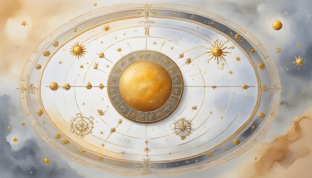 Le cercle de l'horoscope astrologique