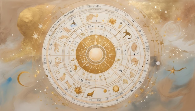 Le cercle de l'horoscope astrologique