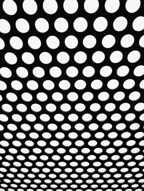 Photo cercle monochrome noir et blanc, pointes haftone, motif en arrière-plan