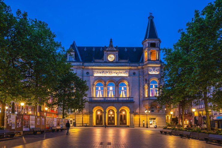 Photo le cercle municipal ou cercle cite dans le quartier de ville haute de la ville de luxembourg
