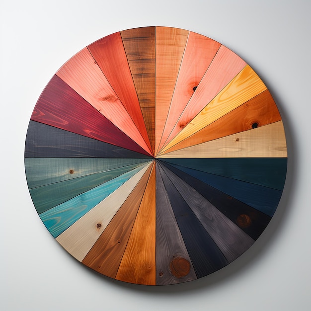 Le cercle de planches de bois de Ryan M. Hildebrandt dans le style contemporain