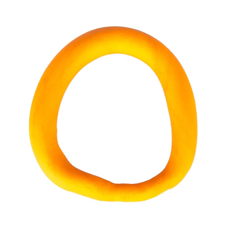 Photo cercle de plasticine isolé sur fond blanc