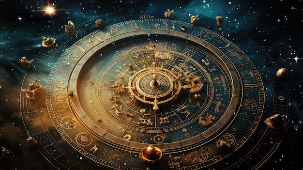 Le cercle des signes astrologiques