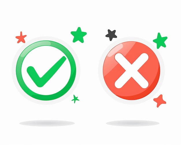 un cercle vert et rouge avec un signe vert et rouge disant qu'il n'y a pas de croix