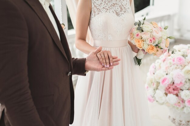 Cérémonie de mariage romantique en plein air