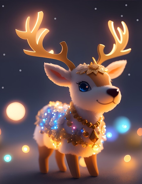 Le cerf bébé de Noël