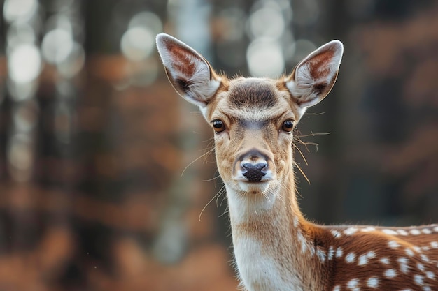 Photo un cerf dans la forêt