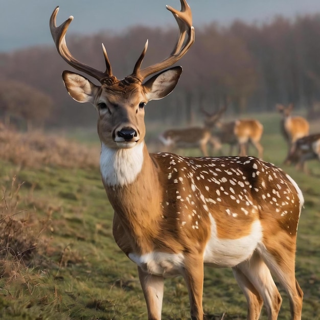 Le cerf mâle en saison d'amour