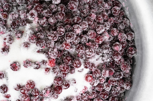 Cerise au sucre Le processus de fabrication de la confiture de cerise