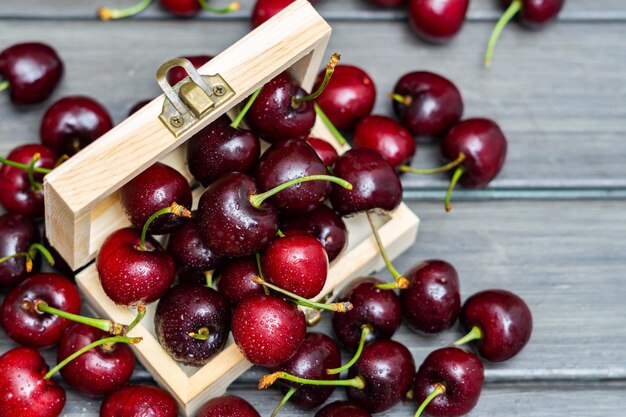 cerises d'été fraîches