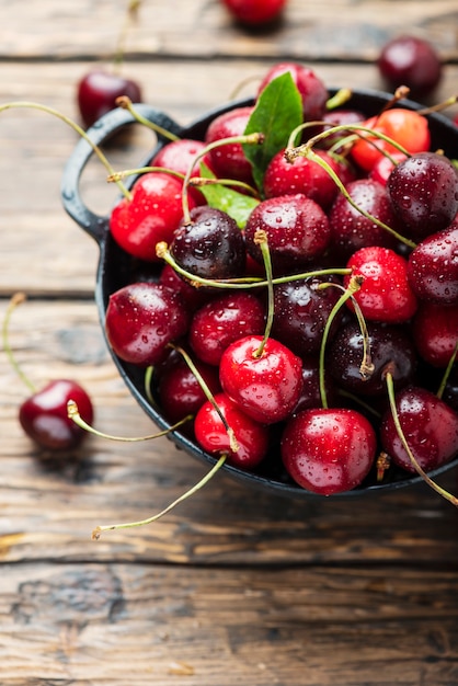 Cerises fraîches sucrées