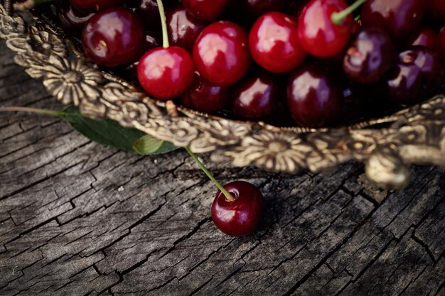 Des cerises fraîches