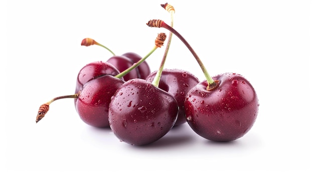 Cerises isolées IA générative