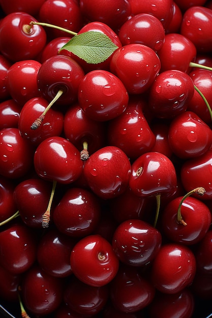 des cerises rouges