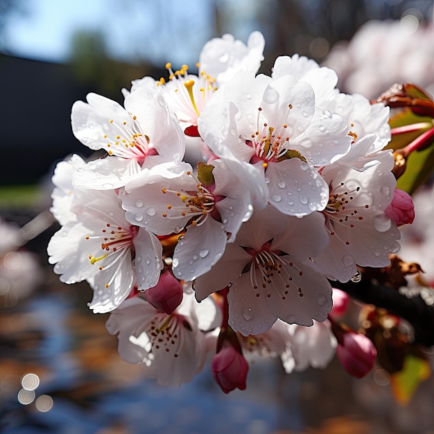 Le cerisier en fleurs