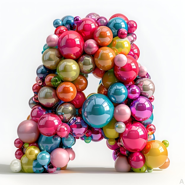 un certain nombre de boules colorées faites par un nombre de 2