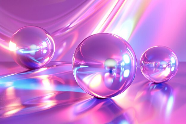 certaines bulles sont sur une surface violette avec un fond violet