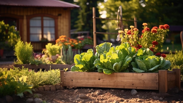 Certains fruits et légumes sont cultivés dans un jardin privé