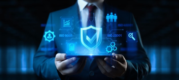 Certification standard de contrôle de la qualité garantie du concept de technologie d'affaires sur Internet