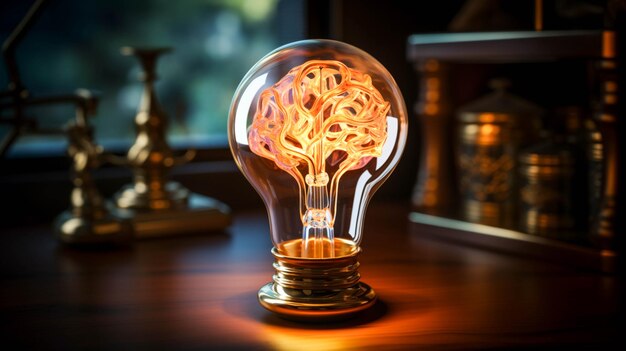 Un cerveau humain dans une ampoule