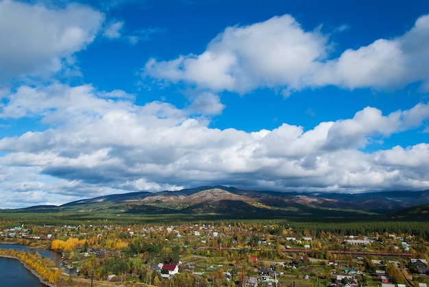 Chaîne de montagnes Khibiny sur la péninsule de Kola.