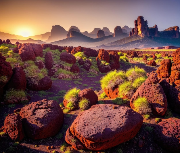 chaîne de montagnes rocheuses belle falaise coloré désert randonnée