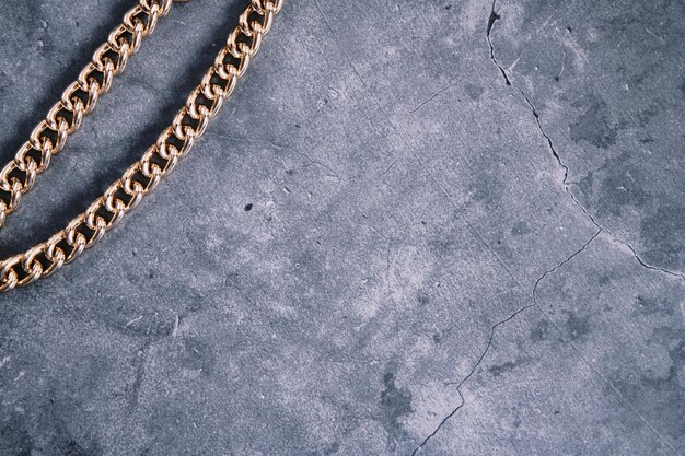 Chaîne en or fond chaîne en métal accessoires colliers bracelets