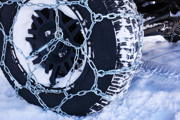 Photo les chaînes de neige