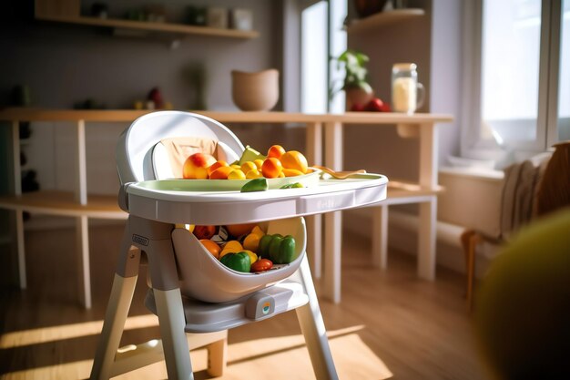 Chaise D'alimentation Pour Bébé Conventionnelle Dans La Table à