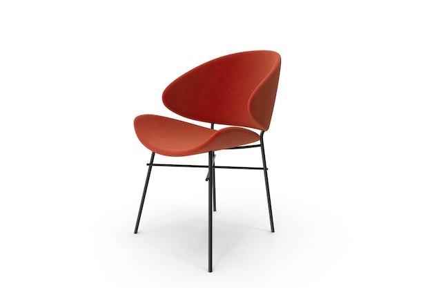 Chaise d'appoint orange