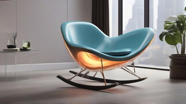 Une chaise assise futuriste et élégante conçue par Ai