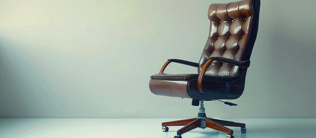 D'une chaise de bureau sur un fond blanc