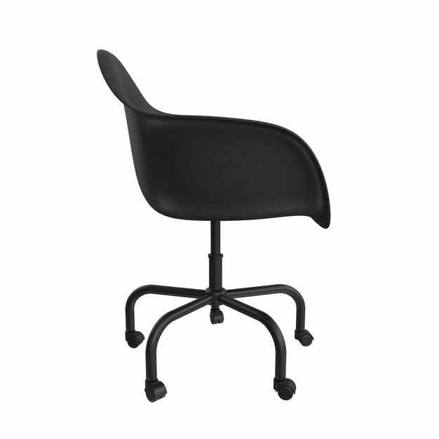 chaise de bureau noire modélisation 3d