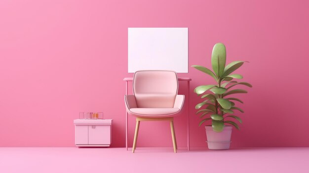 Chaise de bureau vide Nous embauchons une offre d'emploi à la recherche d'un nouvel emploi Recrutement Generative Ai