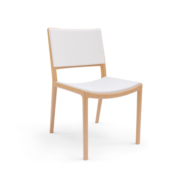 Photo une chaise de designer moderne isolée sur un fond blanc, un ensemble de meubles en 3d.