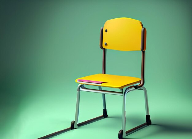 Photo une chaise d'école