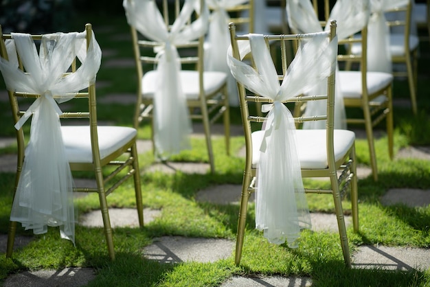 Chaise d'événement de décoration de chaise de mariage