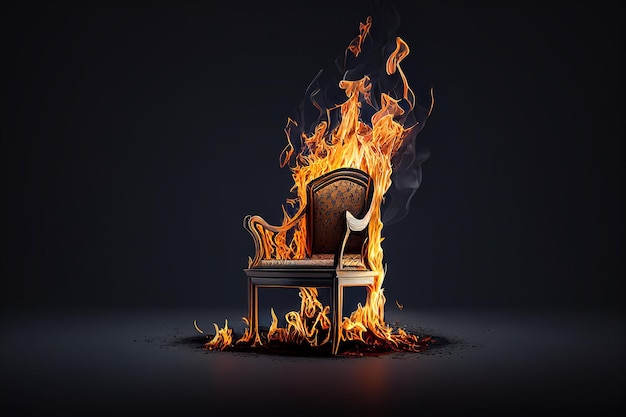 chaise de feu flamboyante