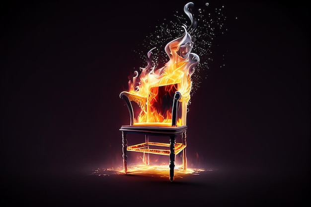 chaise de feu flamboyante