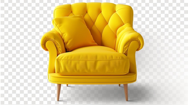 une chaise jaune de la société de la société