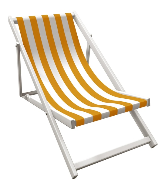 Chaise longue jaune