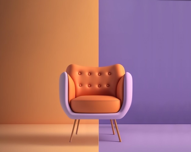 Chaise moderne simple et confortable